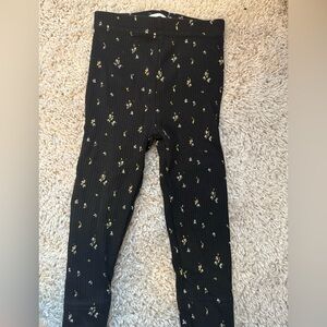 Jamie Kay Black Floral Kids Leggings